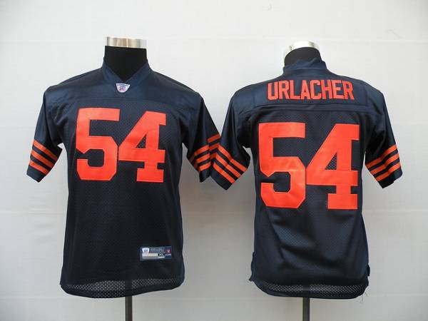Bears #54 Brian Urlacher Blue/Orange 1940s Throwback